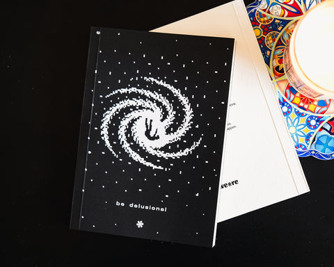 A5 notebook - handmade hemp paper