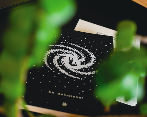 A5 notebook - handmade hemp paper